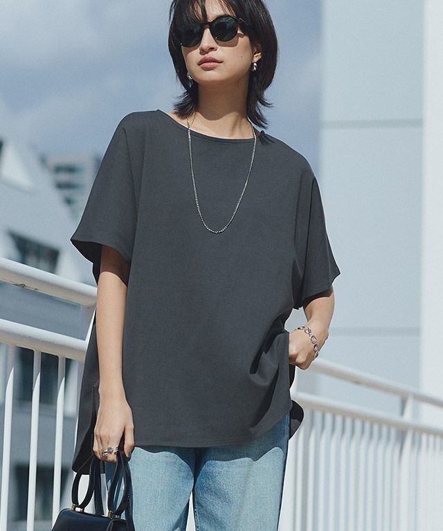 【ピエロ/Pierrot】のRASW コーマコットンオーバーTシャツ【ドラマ着用】 インテリア・キッズ・メンズ・レディースファッション・服の通販 founy(ファニー) https://founy.com/ ファッション Fashion レディースファッション WOMEN トップス・カットソー Tops/Tshirt シャツ/ブラウス Shirts/Blouses ロング / Tシャツ T-Shirts 送料無料 Free Shipping スリット Slit プチプライス・低価格 Affordable ラウンド Round エレガント 上品 Elegant |ID: prp329100003963973 ipo3291000000031793745