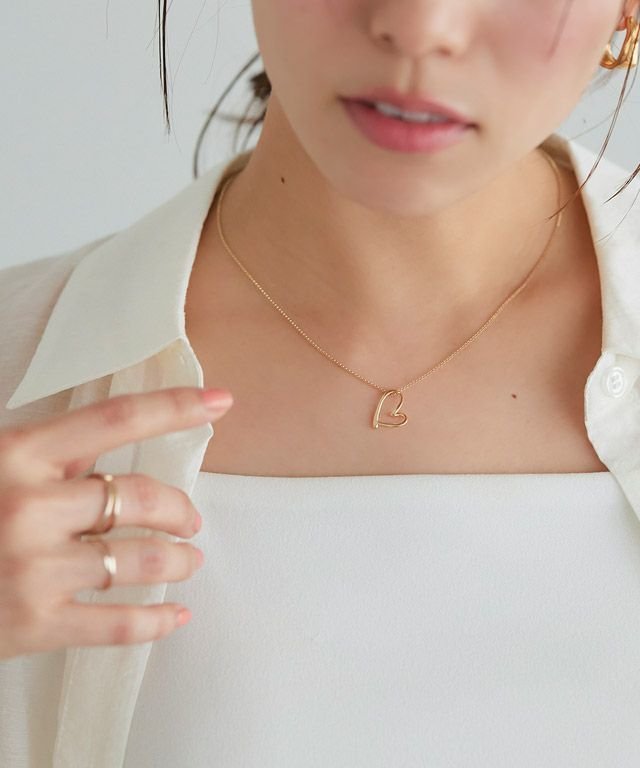 【ピエロ/Pierrot】の【silver925】ハートトップネックレス [Pierrot] インテリア・キッズ・メンズ・レディースファッション・服の通販 founy(ファニー) 　ファッション　Fashion　レディースファッション　Fashion for Women　ジュエリー　Jewelry　ネックレス　Necklaces & Pendants　アクセサリー　Fashion Accessories　シルバー　Silver, Metallic Silver　シンプル　Simple, Minimal　ネックレス　Necklace, Pendant Necklace　フェミニン　Feminine, Girly　プチプライス・低価格　Affordable / Budget Price　ゴールド|ID: prp329100003965240 ipo3291000000026453677