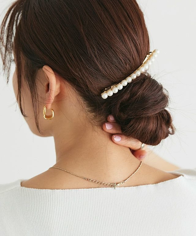【ピエロ/Pierrot】のシャイニーパールバレッタ [Pierrot] インテリア・キッズ・メンズ・レディースファッション・服の通販 founy(ファニー) 　ファッション　Fashion　レディースファッション　Fashion for Women　シュシュ&ヘアアクセ/ヘアアレンジ　Scrunchies & Hair Accessories　アクセサリー　Fashion Accessories　バレッタ　Barrette, Hair Clip　パール　Pearl, Pearl Accent　プチプライス・低価格　Affordable / Budget Price　エレガント 上品　Elegant　ゴールド|ID: prp329100003972980 ipo3291000000034725978