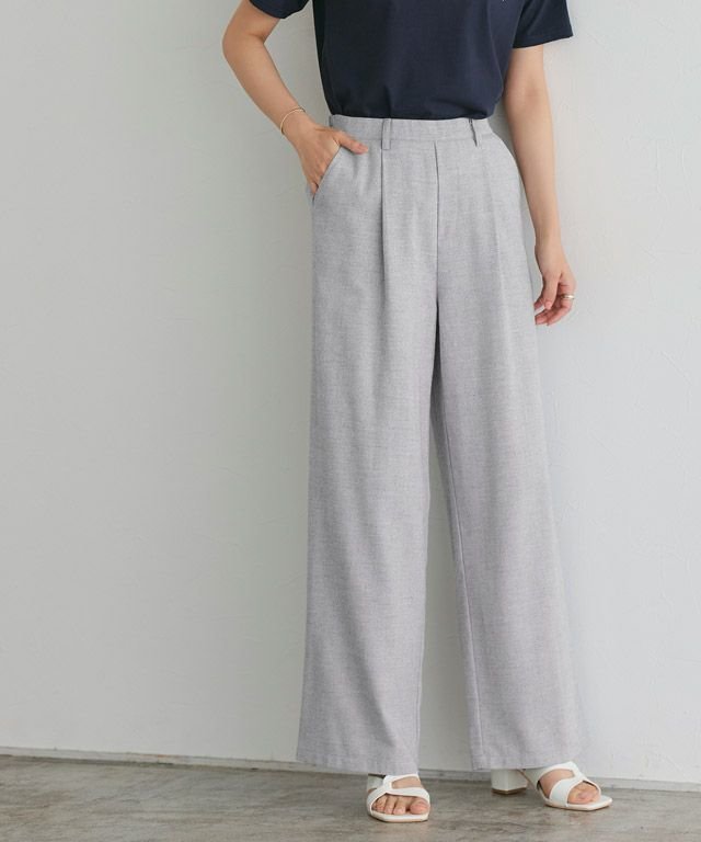 【ピエロ/Pierrot】のサマーヘリンボーンパンツ インテリア・キッズ・メンズ・レディースファッション・服の通販 founy(ファニー) https://founy.com/ ファッション Fashion レディースファッション Ladies' Fashion Online パンツ Pants ギャザー Gather プチプライス・低価格 Affordable ヘリンボーン Herringbone ルーズ Loose 夏 Summer |ID: prp329100003976747 ipo3291000000026788238