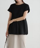 【ピエロ/Pierrot】のドッキングヘムフレンチTシャツ 人気、トレンドファッション・服の通販 founy(ファニー) ファッション Fashion レディースファッション WOMEN トップス・カットソー Tops/Tshirt シャツ/ブラウス Shirts/Blouses ロング / Tシャツ T-Shirts ギャザー Gather スリーブ Sleeve フェミニン Feminine フレンチ French プチプライス・低価格 Affordable エレガント 上品 Elegant thumbnail ブラック|ID: prp329100003982780 ipo3291000000026804662