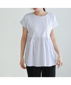 【ピエロ/Pierrot】のドッキングヘムフレンチTシャツ 人気、トレンドファッション・服の通販 founy(ファニー) ファッション Fashion レディースファッション WOMEN トップス・カットソー Tops/Tshirt シャツ/ブラウス Shirts/Blouses ロング / Tシャツ T-Shirts ギャザー Gather スリーブ Sleeve フェミニン Feminine フレンチ French プチプライス・低価格 Affordable エレガント 上品 Elegant thumbnail アイスブルー|ID: prp329100003982780 ipo3291000000026804669