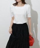 【ピエロ/Pierrot】の接触冷感スクエアネックパフスリーブTシャツ 人気、トレンドファッション・服の通販 founy(ファニー) ファッション Fashion レディースファッション Fashion for Women トップス・カットソー Cut & Sew Tops シャツ・ブラウス・オフィスカジュアル Elegant Blouses & Button-Ups ロングTシャツ・Tシャツ Longline T-Shirts & Tees カットソー Cut and Sewn Top ギャザー Gathered, Ruffled スクエア Square, Square Shape スリーブ Sleeve, Long Sleeve / Short Sleeve デコルテ Décolleté, Neckline フェミニン Feminine, Girly プチプライス・低価格 Affordable / Budget Price エレガント 上品 Elegant thumbnail 167cm / オフホワイト / M|ID: prp329100003987343 ipo3291000000032620943