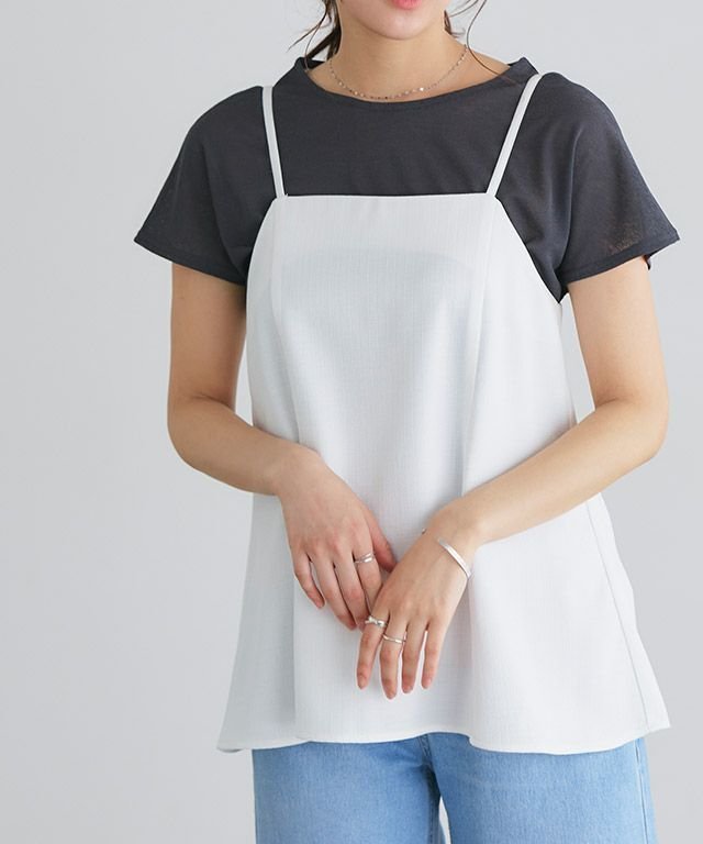 【ピエロ/Pierrot】のツイードスクエアキャミソール インテリア・キッズ・メンズ・レディースファッション・服の通販 founy(ファニー) 　ファッション　Fashion　レディースファッション　Ladies' Fashion Online　トップス・カットソー　Tops/Tshirt　キャミソール / ノースリーブ　No Sleeves　おすすめ　Recommend　セットアップ　Set Up　ツイード　Tweed　トレンド　Trend　フレア　Flare　プチプライス・低価格　Affordable　切替　Switching　166cm / オフホワイト / M|ID: prp329100004002919 ipo3291000000029526198