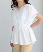 【ピエロ/Pierrot】のカシュクールペプラムブラウス オフホワイト|ID: prp329100004012480 ipo3291000000036307225