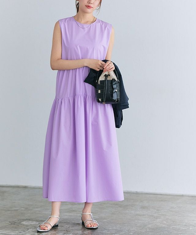 【ピエロ/Pierrot】のラウンドティアードワンピース インテリア・キッズ・メンズ・レディースファッション・服の通販 founy(ファニー) ファッション Fashion レディースファッション Fashion for Women ワンピース Dresses ギャザー Gathered, Ruffled ティアード Tiered, Tiered Style プチプライス・低価格 Affordable / Budget Price ラウンド Round, Round Neck 166cm / ラベンダー / M|ID: prp329100004012482 ipo3291000000036123534