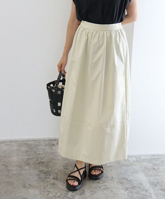 【ピエロ/Pierrot】の【アウトレットSALE!】コクーンシルエットスカート インテリア・キッズ・メンズ・レディースファッション・服の通販 founy(ファニー) 　ファッション　Fashion　レディースファッション　Fashion for Women　スカート　Skirts　アウトレット　Outlet / Clearance　ギャザー　Gathered, Ruffled　トレンド　Trend, Trending Now　プチプライス・低価格　Affordable / Budget Price　ロング　Long, Long-Length　コクーンシルエットスカート|ID: prp329100004012483 ipo3291000000036123546