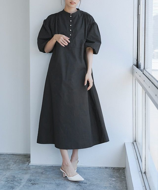 【ピエロ/Pierrot】のパールボタンギャザーワンピース インテリア・キッズ・メンズ・レディースファッション・服の通販 founy(ファニー) https://founy.com/ ファッション Fashion レディースファッション Ladies' Fashion Online ワンピース Dress ギャザー Gather バランス Balance パール Pearl フロント Front プチプライス・低価格 Affordable |ID: prp329100004015798 ipo3291000000026616826