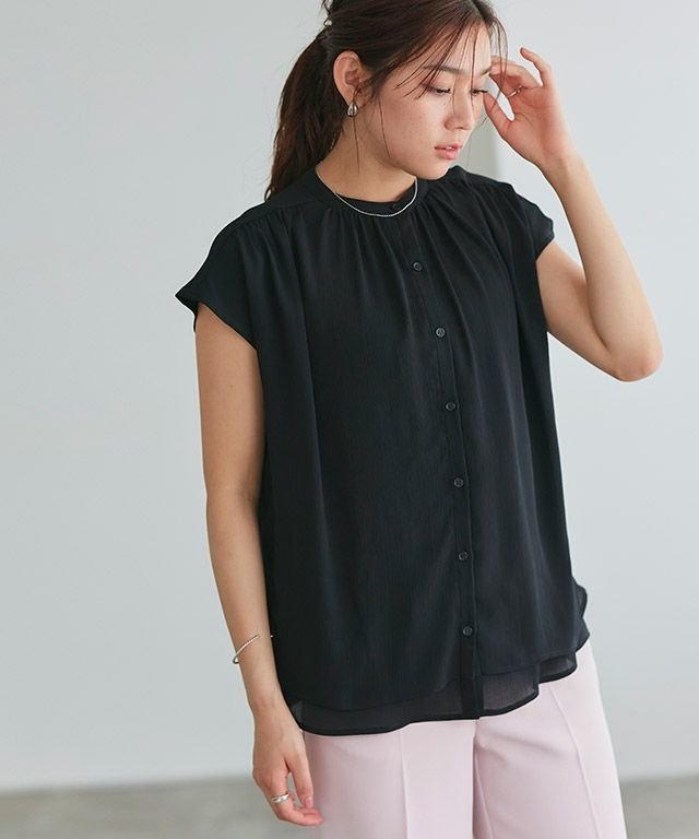 【ピエロ/Pierrot】のシアー楊柳ギャザーブラウス インテリア・キッズ・メンズ・レディースファッション・服の通販 founy(ファニー) https://founy.com/ ファッション Fashion レディースファッション Ladies' Fashion Online トップス・カットソー Tops/Tshirt シャツ/ブラウス Shirts/Blouses ギャザー Gather シアー Sheer スリーブ Sleeve フレンチ French プチプライス・低価格 Affordable |ID: prp329100004021022 ipo3291000000027696880