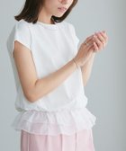 【ピエロ/Pierrot】の【イージーケア】裾フリルドッキングカットソー 人気、トレンドファッション・服の通販 founy(ファニー) ファッション Fashion レディースファッション WOMEN トップス・カットソー Tops/Tshirt カットソー Cut and Sewn オーガンジー Organdy ギャザー Gather スリーブ Sleeve ドッキング Docking フリル Frills フレンチ French プチプライス・低価格 Affordable エレガント 上品 Elegant thumbnail オフホワイト|ID: prp329100004028240 ipo3291000000027469472