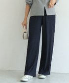 【ピエロ/Pierrot】のジャカードプリーツワイドパンツ 157cm / ネイビー / M|ID: prp329100004042396 ipo3291000000033833183