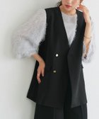 【ピエロ/Pierrot】のゴールドボタンジレ 人気、トレンドファッション・服の通販 founy(ファニー) ファッション Fashion レディースファッション WOMEN アウター Coat Outerwear トップス・カットソー Tops/Tshirt ベスト/ジレ Gilets/Vests 送料無料 Free Shipping 2024年 2024 2024-2025秋冬・A/W Aw/Autumn/Winter/Fw/Fall/2024-2025 ジョーゼット Georgette フロント Front プチプライス・低価格 Affordable エレガント 上品 Elegant thumbnail ブラック|ID: prp329100004054046 ipo3291000000027271891