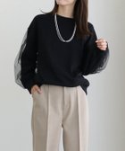 【ピエロ/Pierrot】のチュールスリーブスウェット 人気、トレンドファッション・服の通販 founy(ファニー) ファッション Fashion レディースファッション WOMEN トップス・カットソー Tops/Tshirt パーカ Sweats スウェット Sweat 2024年 2024 2024-2025秋冬・A/W Aw/Autumn/Winter/Fw/Fall/2024-2025 おすすめ Recommend スウェット Sweat デニム Denim フェミニン Feminine プチプライス・低価格 Affordable thumbnail ブラック×ブラック|ID: prp329100004088661 ipo3291000000028073180