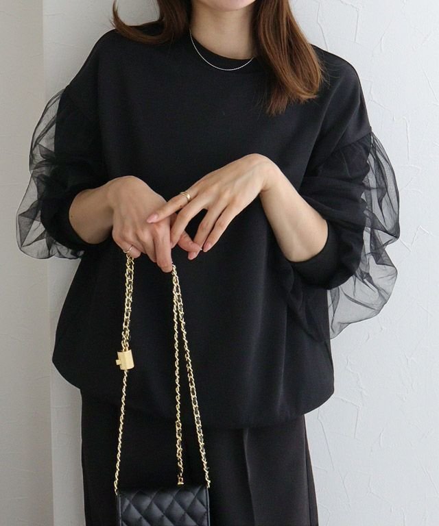 【ピエロ/Pierrot】のチュールスリーブスウェット インテリア・キッズ・メンズ・レディースファッション・服の通販 founy(ファニー) https://founy.com/ ファッション Fashion レディースファッション Fashion for Women トップス・カットソー Cut & Sew Tops レディースパーカー・カジュアルフーディー Casual Hoodies & Sweatshirts スウェット・クルーネックトップス Sweatshirts & Crewnecks / Relaxed Fit Sweat Tops おすすめ Recommended / Our Picks スウェット / スエット Sweatshirt, Sweatwear デニム Denim, Jeans Material フェミニン Feminine, Girly プチプライス・低価格 Affordable / Budget Price |ID: prp329100004088661 ipo3291000000031173067