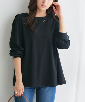 【ピエロ/Pierrot】の【B会場】パフフレアコットンロングスリーブTシャツ 人気、トレンドファッション・服の通販 founy(ファニー) ファッション Fashion レディースファッション Fashion for Women トップス・カットソー Cut & Sew Tops シャツ・ブラウス・オフィスカジュアル Elegant Blouses & Button-Ups ロングTシャツ・Tシャツ Longline T-Shirts & Tees シンプル Simple, Minimal バランス Balance, Style Balance フェミニン Feminine, Girly フレア Flare, Flared プチプライス・低価格 Affordable / Budget Price 吸水 Absorbent, Quick-Dry |ID:prp329100004092673