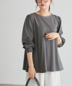 【ピエロ/Pierrot】の【B会場】パフフレアコットンロングスリーブTシャツ 人気、トレンドファッション・服の通販 founy(ファニー) ファッション Fashion レディースファッション Fashion for Women トップス・カットソー Cut & Sew Tops シャツ・ブラウス・オフィスカジュアル Elegant Blouses & Button-Ups ロングTシャツ・Tシャツ Longline T-Shirts & Tees シンプル Simple, Minimal バランス Balance, Style Balance フェミニン Feminine, Girly フレア Flare, Flared プチプライス・低価格 Affordable / Budget Price 吸水 Absorbent, Quick-Dry thumbnail 166cm / チャコール / M|ID: prp329100004092673 ipo3291000000035374582