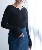 【ピエロ/Pierrot】のキーネックフレアスリーブニット 人気、トレンドファッション・服の通販 founy(ファニー) ファッション Fashion レディースファッション WOMEN トップス・カットソー Tops/Tshirt ニット Knit Tops 2024年 2024 2024-2025秋冬・A/W Aw/Autumn/Winter/Fw/Fall/2024-2025 スリーブ Sleeve フレア Flare プチプライス・低価格 Affordable エレガント 上品 Elegant thumbnail ブラック|ID: prp329100004097034 ipo3291000000027783614