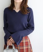 【ピエロ/Pierrot】のキーネックフレアスリーブニット 人気、トレンドファッション・服の通販 founy(ファニー) ファッション Fashion レディースファッション WOMEN トップス・カットソー Tops/Tshirt ニット Knit Tops 2024年 2024 2024-2025秋冬・A/W Aw/Autumn/Winter/Fw/Fall/2024-2025 スリーブ Sleeve フレア Flare プチプライス・低価格 Affordable エレガント 上品 Elegant thumbnail ネイビー|ID: prp329100004097034 ipo3291000000027783615