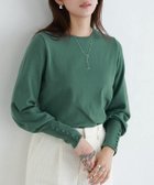 【ピエロ/Pierrot】の【一部予約】ネックが選べるクルミボタンボリューム袖ニット 人気、トレンドファッション・服の通販 founy(ファニー) ファッション Fashion レディースファッション Fashion for Women トップス・カットソー Cut & Sew Tops ニット Knit Tops & Sweaters 送料無料 Free Shipping インナー Innerwear シンプル Simple, Minimal ジャケット Jacket, Outerwear プチプライス・低価格 Affordable / Budget Price thumbnail 166cm / グリーン / クルーネック / M|ID: prp329100004097035 ipo3291000000033345647