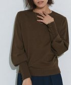 【ピエロ/Pierrot】の【一部予約】ネックが選べるクルミボタンボリューム袖ニット 人気、トレンドファッション・服の通販 founy(ファニー) ファッション Fashion レディースファッション Fashion for Women トップス・カットソー Cut & Sew Tops ニット Knit Tops & Sweaters 送料無料 Free Shipping インナー Innerwear シンプル Simple, Minimal ジャケット Jacket, Outerwear プチプライス・低価格 Affordable / Budget Price thumbnail 167cm / ブラウン / クルーネック / M|ID: prp329100004097035 ipo3291000000033345656