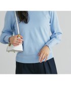 【ピエロ/Pierrot】のネックが選べるクルミボタンボリューム袖ニット 166cm / ライトブルー / クルーネック / M|ID: prp329100004097035 ipo3291000000034169581