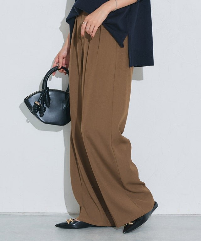 【ピエロ/Pierrot】の【C会場】センタープレスタックワイドパンツ インテリア・キッズ・メンズ・レディースファッション・服の通販 founy(ファニー) ファッション Fashion レディースファッション Fashion for Women パンツ Pants & Trousers 送料無料 Free Shipping センター Center, Center Line プチプライス・低価格 Affordable / Budget Price 162cm / キャメル / TM|ID: prp329100004097038 ipo3291000000036122483