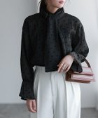 【ピエロ/Pierrot】のリボンフリルブラウス 人気、トレンドファッション・服の通販 founy(ファニー) ファッション Fashion レディースファッション WOMEN トップス・カットソー Tops/Tshirt シャツ/ブラウス Shirts/Blouses 2024年 2024 2024-2025秋冬・A/W Aw/Autumn/Winter/Fw/Fall/2024-2025 インナー Inner スリーブ Sleeve フリル Frills プチプライス・低価格 Affordable リボン Ribbon 冬 Winter thumbnail ドット/ブラック|ID: prp329100004110853 ipo3291000000027984642