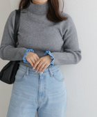 【ピエロ/Pierrot】の選べるネックフリルリブニット 人気、トレンドファッション・服の通販 founy(ファニー) ファッション Fashion レディースファッション WOMEN トップス・カットソー Tops/Tshirt ニット Knit Tops 2024年 2024 2024-2025秋冬・A/W Aw/Autumn/Winter/Fw/Fall/2024-2025 インナー Inner ハイネック High Neck フリル Frills プチプライス・低価格 Affordable エレガント 上品 Elegant 再入荷 Restock/Back In Stock/Re Arrival thumbnail 杢グレー×ブルー|ID: prp329100004110855 ipo3291000000027984656