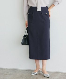 【ピエロ/Pierrot】のパールポケットIラインスカート 人気、トレンドファッション・服の通販 founy(ファニー) ファッション Fashion レディースファッション WOMEN スカート Skirt 送料無料 Free Shipping 2024年 2024 2024-2025秋冬・A/W Aw/Autumn/Winter/Fw/Fall/2024-2025 ストレッチ Stretch パール Pearl プチプライス・低価格 Affordable ポケット Pocket エレガント 上品 Elegant |ID:prp329100004110856