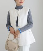 【ピエロ/Pierrot】のラメツイードペプラムジレ 人気、トレンドファッション・服の通販 founy(ファニー) ファッション Fashion レディースファッション WOMEN アウター Coat Outerwear トップス・カットソー Tops/Tshirt ベスト/ジレ Gilets/Vests 送料無料 Free Shipping 2024年 2024 2024-2025秋冬・A/W Aw/Autumn/Winter/Fw/Fall/2024-2025 インナー Inner スパンコール Sequins ツイード Tweed フリンジ Fringe フレア Flare プチプライス・低価格 Affordable ペプラム Peplum ポケット Pocket thumbnail オフホワイト|ID: prp329100004110857 ipo3291000000027984663