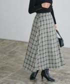 【ピエロ/Pierrot】の選べるチェック柄フレアスカート 167cm / ネイビー×イエロー / M|ID: prp329100004110859 ipo3291000000036252826