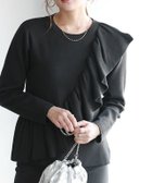 【ピエロ/Pierrot】のラッフルデザインニット 人気、トレンドファッション・服の通販 founy(ファニー) ファッション Fashion レディースファッション WOMEN トップス・カットソー Tops/Tshirt ニット Knit Tops 2024年 2024 2024-2025秋冬・A/W Aw/Autumn/Winter/Fw/Fall/2024-2025 おすすめ Recommend シンプル Simple ダウン Down デニム Denim フェミニン Feminine フリル Frills プチプライス・低価格 Affordable ラッフル Raffle thumbnail ブラック|ID: prp329100004118863 ipo3291000000028073162