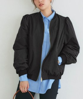 【ピエロ/Pierrot】のパフスリーブMA-1ブルゾン 人気、トレンドファッション・服の通販 founy(ファニー) ファッション Fashion レディースファッション WOMEN アウター Coat Outerwear ジャケット Jackets ブルゾン Blouson/Jackets MA-1 MA-1 2024年 2024 2024-2025秋冬・A/W Aw/Autumn/Winter/Fw/Fall/2024-2025 アウトドア Outdoor スリーブ Sleeve バランス Balance フェミニン Feminine ブルゾン Blouson プチプライス・低価格 Affordable ワンポイント One Point |ID:prp329100004120919