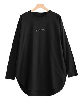 【ピエロ/Pierrot】のコットンロングスリーブロゴTシャツ 人気、トレンドファッション・服の通販 founy(ファニー) ファッション Fashion レディースファッション WOMEN トップス・カットソー Tops/Tshirt シャツ/ブラウス Shirts/Blouses ロング / Tシャツ T-Shirts インナー Inner スリーブ Sleeve プチプライス・低価格 Affordable リラックス Relax ルーズ Loose ロング Long 吸水 Water Absorption |ID:prp329100004120937