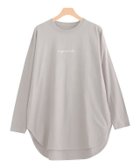 【ピエロ/Pierrot】のコットンロングスリーブロゴTシャツ 人気、トレンドファッション・服の通販 founy(ファニー) ファッション Fashion レディースファッション WOMEN トップス・カットソー Tops/Tshirt シャツ/ブラウス Shirts/Blouses ロング / Tシャツ T-Shirts インナー Inner スリーブ Sleeve プチプライス・低価格 Affordable リラックス Relax ルーズ Loose ロング Long 吸水 Water Absorption thumbnail グレージュ|ID: prp329100004120937 ipo3291000000028111068