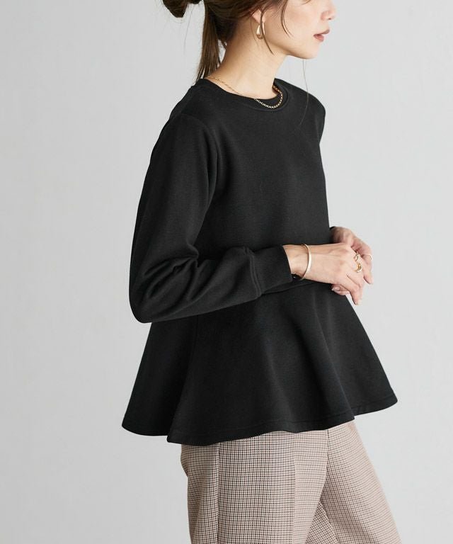 【ピエロ/Pierrot】の裏起毛フレアデザインプルオーバー 人気、トレンドファッション・服の通販 founy(ファニー) 　ファッション　Fashion　レディースファッション　Fashion for Women　トップス・カットソー　Cut & Sew Tops　カジュアルプルオーバー・ニットトップス　Pullovers & Knit Tops / Casual Pullovers　スウェット / スエット　Sweatshirt, Sweatwear　フレア　Flare, Flared　プチプライス・低価格　Affordable / Budget Price　エレガント 上品　Elegant　 other-1|ID: prp329100004120942 ipo3291000000036070489