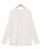 【ピエロ/Pierrot】のノーカラーブラウス 人気、トレンドファッション・服の通販 founy(ファニー) ファッション Fashion レディースファッション WOMEN トップス・カットソー Tops/Tshirt シャツ/ブラウス Shirts/Blouses シンプル Simple プチプライス・低価格 Affordable エレガント 上品 Elegant thumbnail アイボリー|ID: prp329100004120961 ipo3291000000028112325