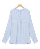 【ピエロ/Pierrot】のノーカラーブラウス 人気、トレンドファッション・服の通販 founy(ファニー) ファッション Fashion レディースファッション WOMEN トップス・カットソー Tops/Tshirt シャツ/ブラウス Shirts/Blouses シンプル Simple プチプライス・低価格 Affordable エレガント 上品 Elegant thumbnail ブルーラベンダー|ID: prp329100004120961 ipo3291000000028112341