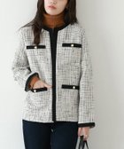 【ピエロ/Pierrot】のノーカラーツイードジャケット 人気、トレンドファッション・服の通販 founy(ファニー) ファッション Fashion レディースファッション WOMEN アウター Coat Outerwear ジャケット Jackets インナー Inner ツイード Tweed トレンド Trend プチプライス・低価格 Affordable ベーシック Basic モノトーン Monotone ワンポイント One Point エレガント 上品 Elegant thumbnail アイボリー|ID: prp329100004120978 ipo3291000000028113664