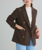 【ピエロ/Pierrot】のダブルボタンテーラードジャケット 人気、トレンドファッション・服の通販 founy(ファニー) ファッション Fashion レディースファッション WOMEN アウター Coat Outerwear ジャケット Jackets テーラードジャケット Tailored Jackets 送料無料 Free Shipping おすすめ Recommend クラシック Classic ジャケット Jacket セットアップ Set Up ダブル Double トレンド Trend プチプライス・低価格 Affordable エレガント 上品 Elegant 再入荷 Restock/Back In Stock/Re Arrival 定番 Standard 秋 Autumn/Fall thumbnail ブラウン|ID: prp329100004120981 ipo3291000000028113859