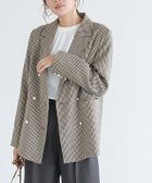 【ピエロ/Pierrot】のダブルボタンテーラードジャケット 人気、トレンドファッション・服の通販 founy(ファニー) ファッション Fashion レディースファッション WOMEN アウター Coat Outerwear ジャケット Jackets テーラードジャケット Tailored Jackets 送料無料 Free Shipping おすすめ Recommend クラシック Classic ジャケット Jacket セットアップ Set Up ダブル Double トレンド Trend プチプライス・低価格 Affordable エレガント 上品 Elegant 再入荷 Restock/Back In Stock/Re Arrival 定番 Standard 秋 Autumn/Fall thumbnail チェック/ブラウン|ID: prp329100004120981 ipo3291000000028113874