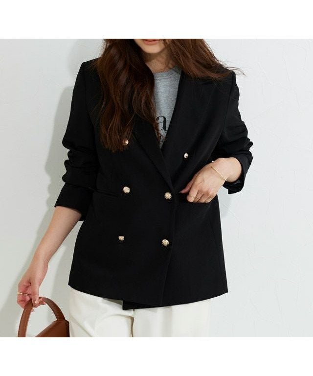 【ピエロ/Pierrot】の【D会場】ダブルボタンテーラードジャケット 人気、トレンドファッション・服の通販 founy(ファニー) 　ファッション　Fashion　レディースファッション　Fashion for Women　アウター　Coat / Outerwear Collection　レディースジャケット・軽アウター　Jackets　テーラードジャケット / 通勤・きれいめスタイル　Tailored Jackets & Blazers　おすすめ　Recommended / Our Picks　クラシック　Classic, Timeless Style　ジャケット　Jacket, Outerwear　セットアップ　Set-Up, Coordinated Outfit　ダブル　Double, Double-Breasted　トレンド　Trend, Trending Now　プチプライス・低価格　Affordable / Budget Price　エレガント 上品　Elegant　定番　Standard, Basic Item　 other-1|ID: prp329100004120981 ipo3291000000035935736