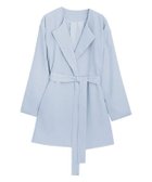 【ピエロ/Pierrot】のノーカラーショートトレンチコート 人気、トレンドファッション・服の通販 founy(ファニー) ファッション Fashion レディースファッション WOMEN アウター Coat Outerwear コート Coats ジャケット Jackets トレンチコート Trench Coats シンプル Simple トッパー Topper プチプライス・低価格 Affordable thumbnail ライトブルー|ID: prp329100004120997 ipo3291000000028114887