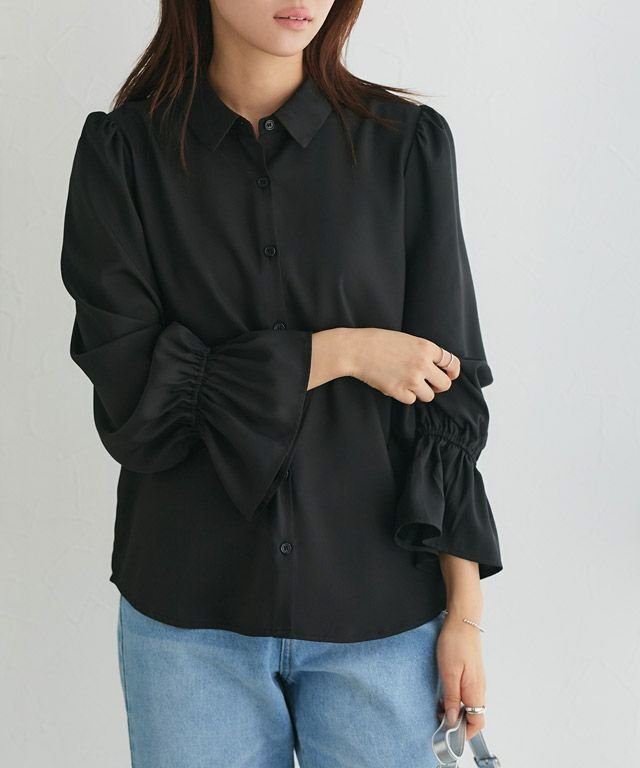【ピエロ/Pierrot】のキャンディスリーブシャツ インテリア・キッズ・メンズ・レディースファッション・服の通販 founy(ファニー) https://founy.com/ ファッション Fashion レディースファッション Ladies' Fashion Online トップス・カットソー Tops/Tshirt シャツ/ブラウス Shirts/Blouses シンプル Simple フェミニン Feminine プチプライス・低価格 Affordable エレガント 上品 Elegant |ID: prp329100004136428 ipo3291000000030842780