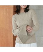 【ピエロ/Pierrot】のシャギードッキングフレアスリーブニット 人気、トレンドファッション・服の通販 founy(ファニー) ファッション Fashion レディースファッション Fashion for Women トップス・カットソー Cut & Sew Tops ニット Knit Tops & Sweaters スリーブ Sleeve, Long Sleeve / Short Sleeve トレンド Trend, Trending Now フレア Flare, Flared プチプライス・低価格 Affordable / Budget Price thumbnail 167cm / グレージュ / M|ID: prp329100004136435 ipo3291000000036122858