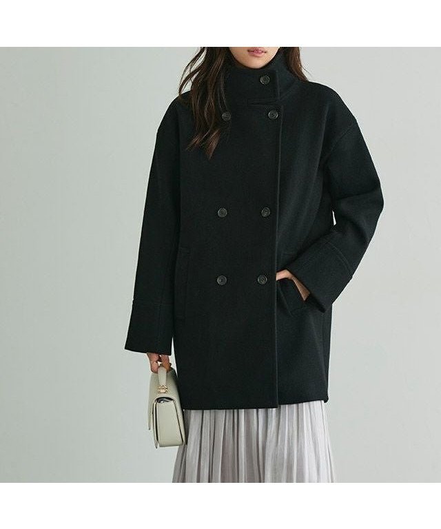 【ピエロ/Pierrot】のスタンドカラーミドルコート 人気、トレンドファッション・服の通販 founy(ファニー) 　ファッション　Fashion　レディースファッション　Fashion for Women　アウター　Coat / Outerwear Collection　コート・ロングコート・ピーコート　Long Coats, Peacoats & More　レディースジャケット・軽アウター　Jackets　スタンド　Stand Collar, Upright Stand　トレンド　Trend, Trending Now　プチプライス・低価格　Affordable / Budget Price　ミドル　Middle Length, Mid Height　メルトン　Melton, Heavy Wool　エレガント 上品　Elegant　防寒　Cold Protection, Winter-Ready　 other-1|ID: prp329100004136439 ipo3291000000036122894