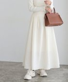 【ピエロ/Pierrot】の会員限定!10%OFF ふくれジャカードタックフレアスカート【9月下旬頃より順次発送】 アイボリー|ID:prp329100004136441