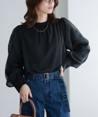 【ピエロ/Pierrot】の2wayオーガンジースリーブブラウス 人気、トレンドファッション・服の通販 founy(ファニー) ファッション Fashion レディースファッション WOMEN トップス・カットソー Tops/Tshirt シャツ/ブラウス Shirts/Blouses 2024年 2024 2024-2025秋冬・A/W Aw/Autumn/Winter/Fw/Fall/2024-2025 オーガンジー Organdy ドッキング Docking フェミニン Feminine プチプライス・低価格 Affordable thumbnail ブラック|ID: prp329100004136444 ipo3291000000028316495