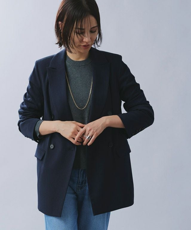 【ピエロ/Pierrot】のRASW ダブルブレストテーラードジャケット 人気、トレンドファッション・服の通販 founy(ファニー) 　ファッション　Fashion　レディースファッション　Fashion for Women　アウター　Coat / Outerwear Collection　レディースジャケット・軽アウター　Jackets　テーラードジャケット / 通勤・きれいめスタイル　Tailored Jackets & Blazers　送料無料　Free Shipping　シンプル　Simple, Minimal　ダブル　Double, Double-Breasted　ツイル　Twist, Twisted Detail　プチプライス・低価格　Affordable / Budget Price　マニッシュ　Mannish, Boyish　エレガント 上品　Elegant　 other-1|ID: prp329100004136451 ipo3291000000036123050