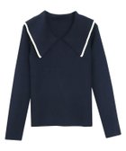 【ピエロ/Pierrot】のビッグカラーニット 人気、トレンドファッション・服の通販 founy(ファニー) ファッション Fashion レディースファッション WOMEN トップス・カットソー Tops/Tshirt ニット Knit Tops デコルテ Decolletage プチプライス・低価格 Affordable エレガント 上品 Elegant thumbnail ネイビー|ID: prp329100004136465 ipo3291000000028317353